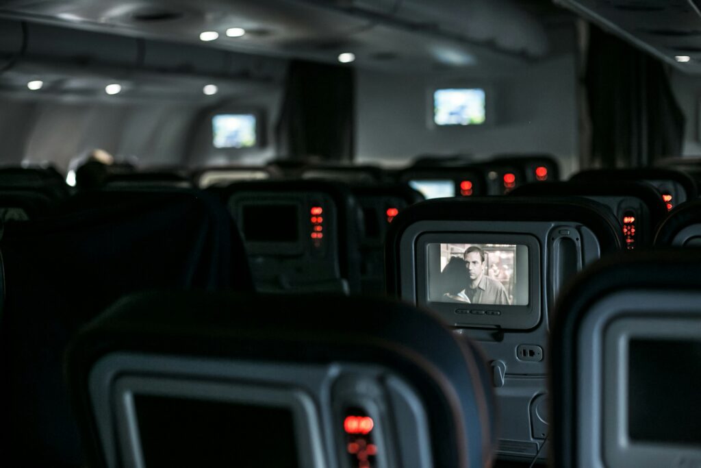 Picture of airplane cabin